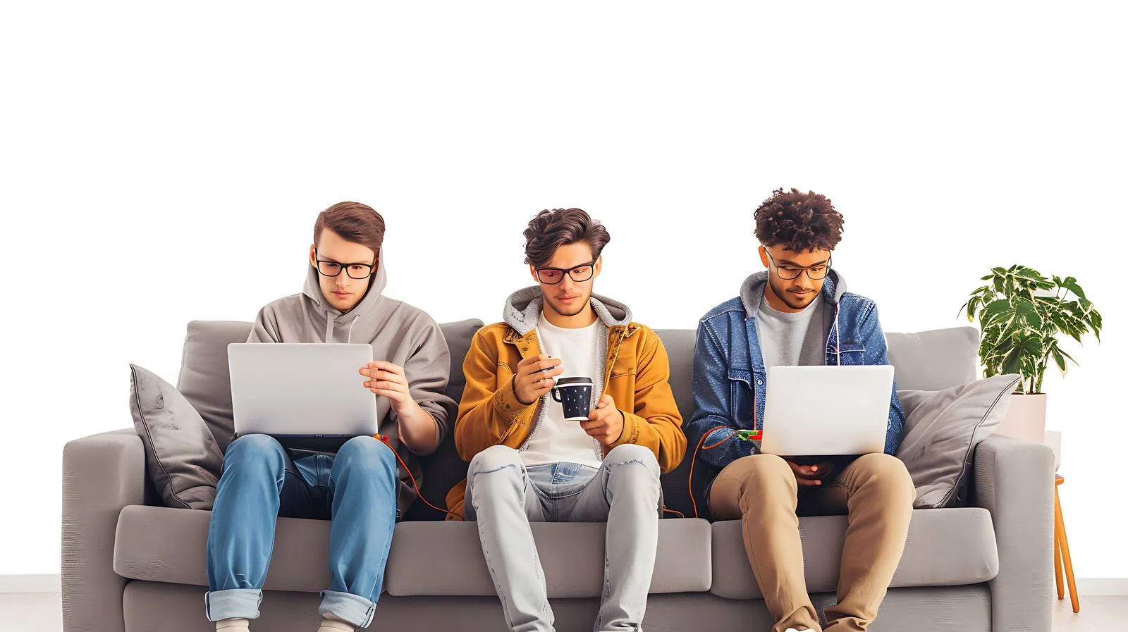 Professional Workspace with Coffee Break — free download from Dotvec