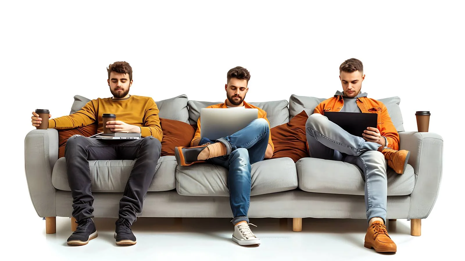 Professional Work Setup with Coffee Break — free download from Dotvec