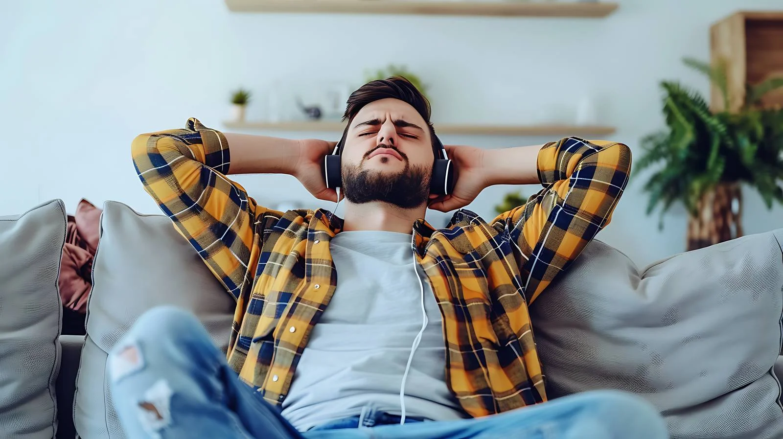 Music Enthusiast with Headphones – free entertain image from Dotvec