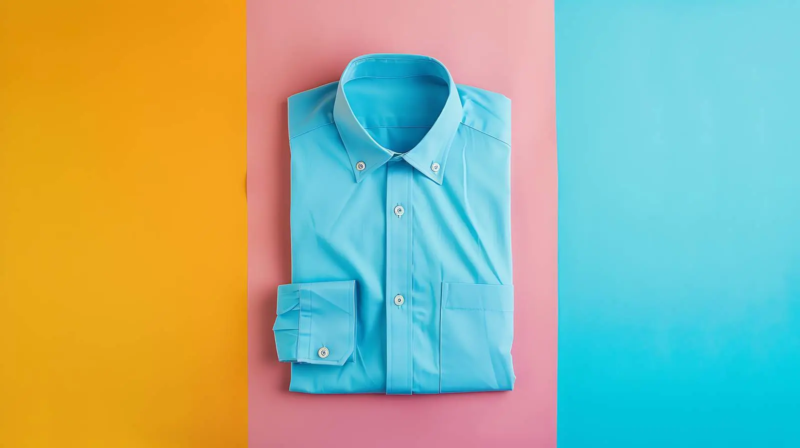 Men's Shirt on Pastel Background - Flat Lay — free download from Dotvec