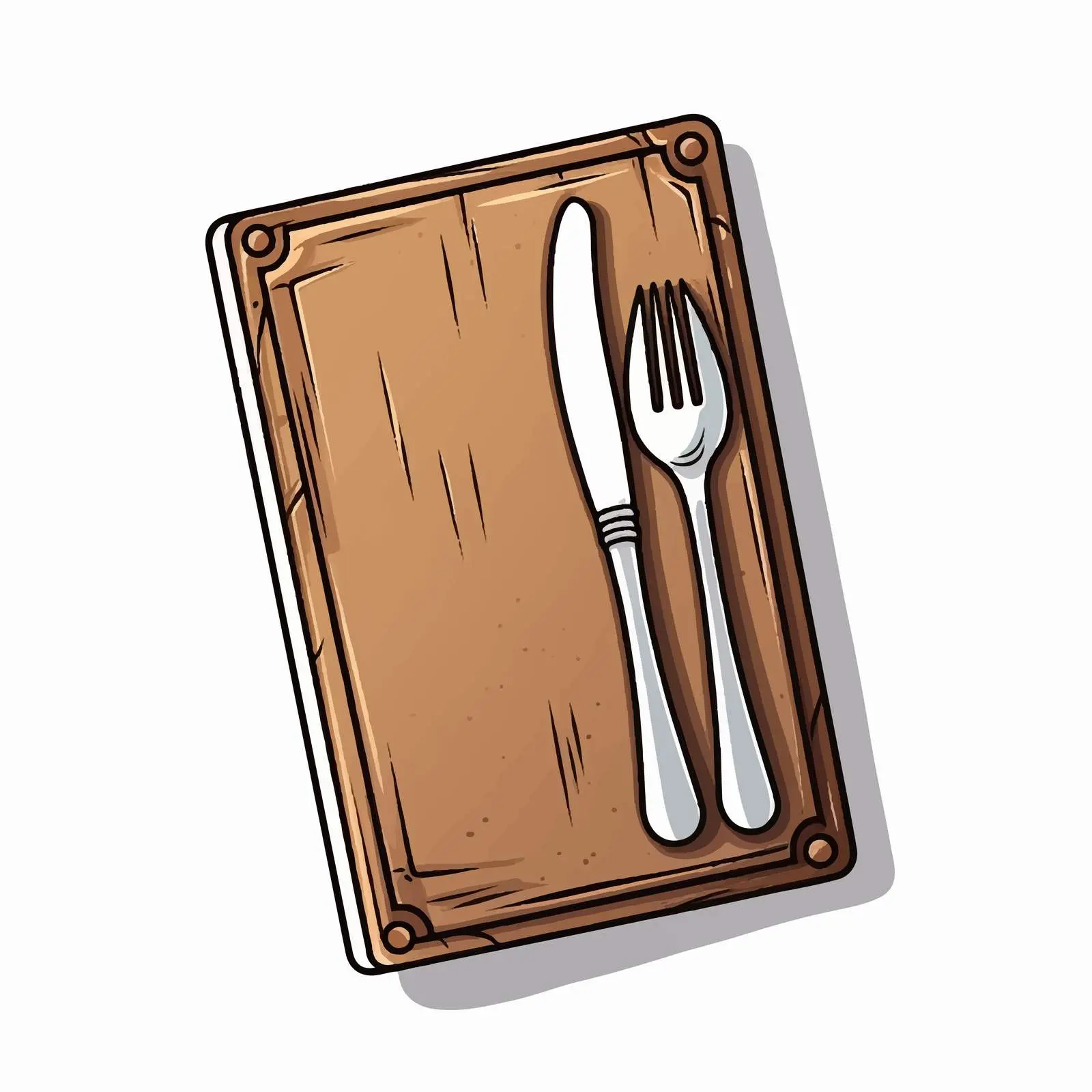 Restaurant Menu Cover Icon Vector Illustration — free download from Dotvec