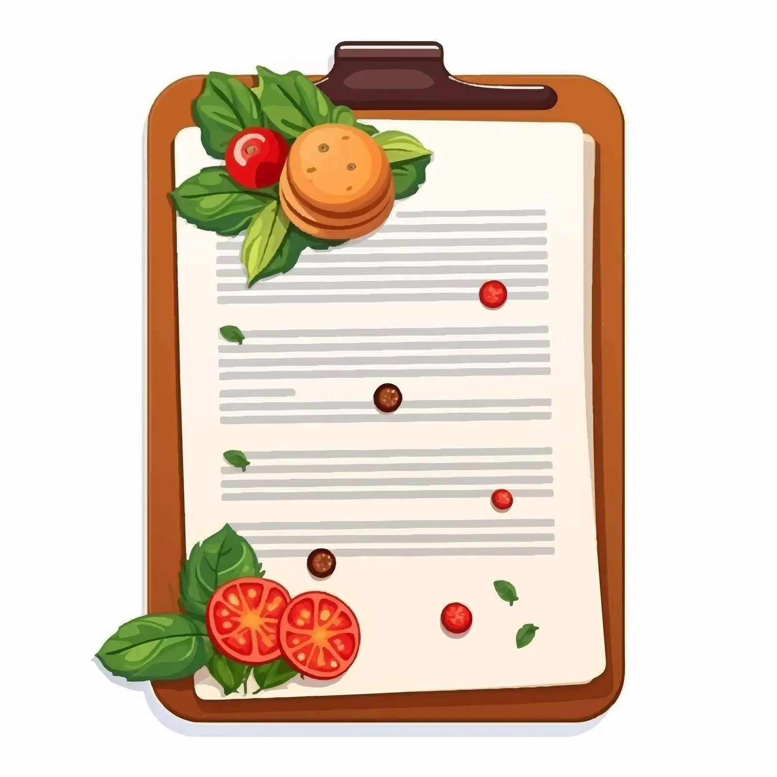 Cartoon Food Icon Vector Illustration for Menus – free dine image from Dotvec