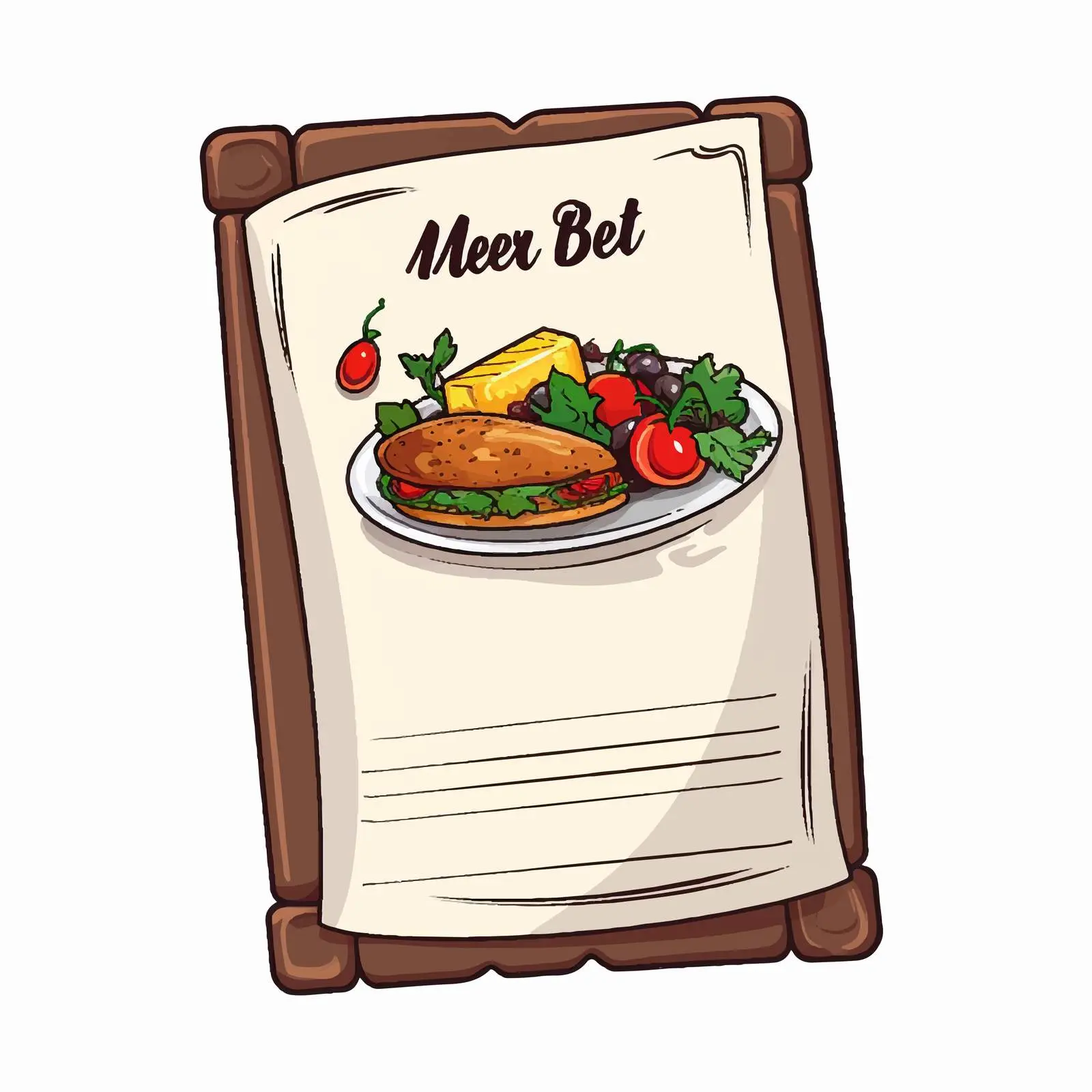 Cartoon Restaurant Menu Food Icon Vector Illustration – free course image from Dotvec