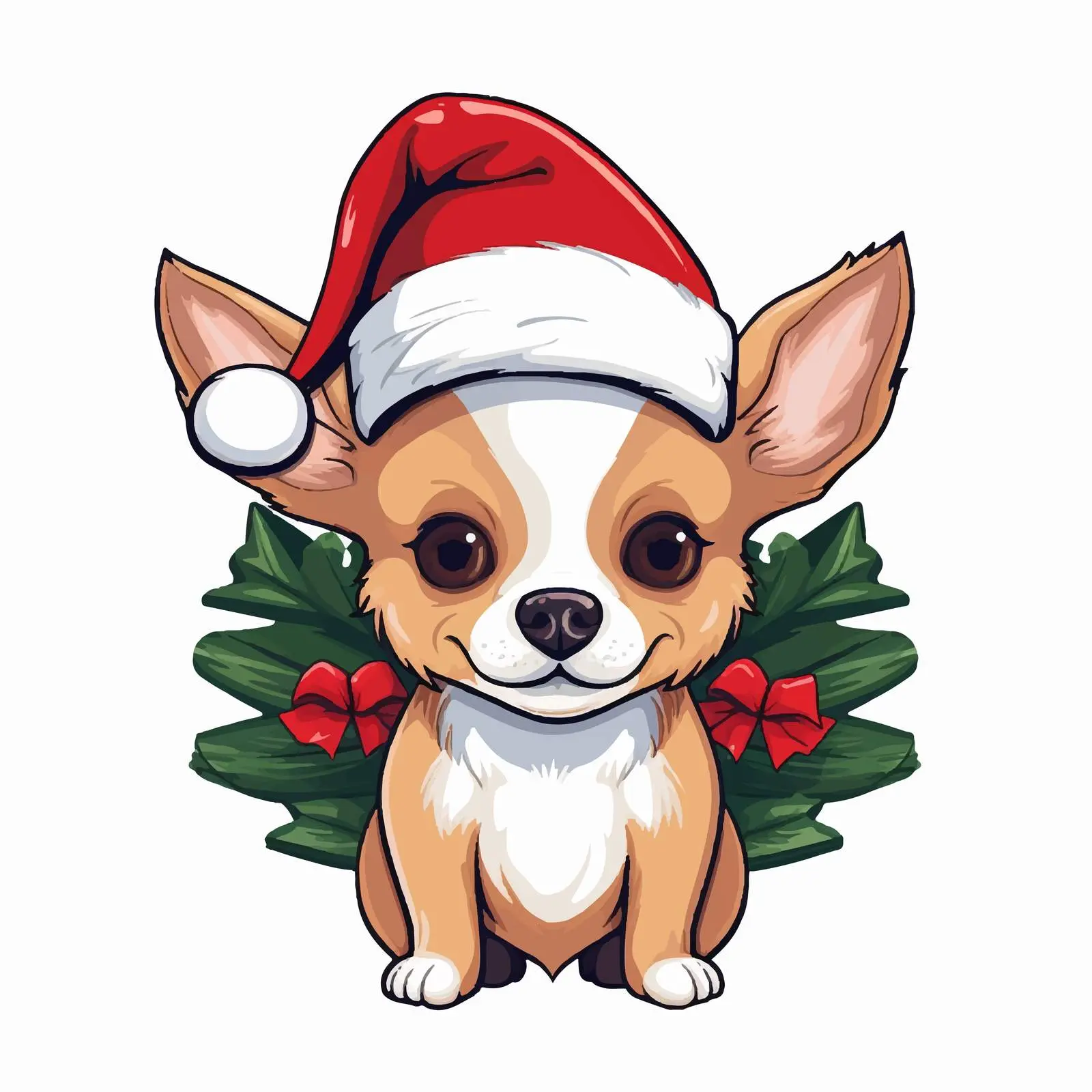 Chihuahua Christmas Logo Vector Design 2020 — free download from Dotvec