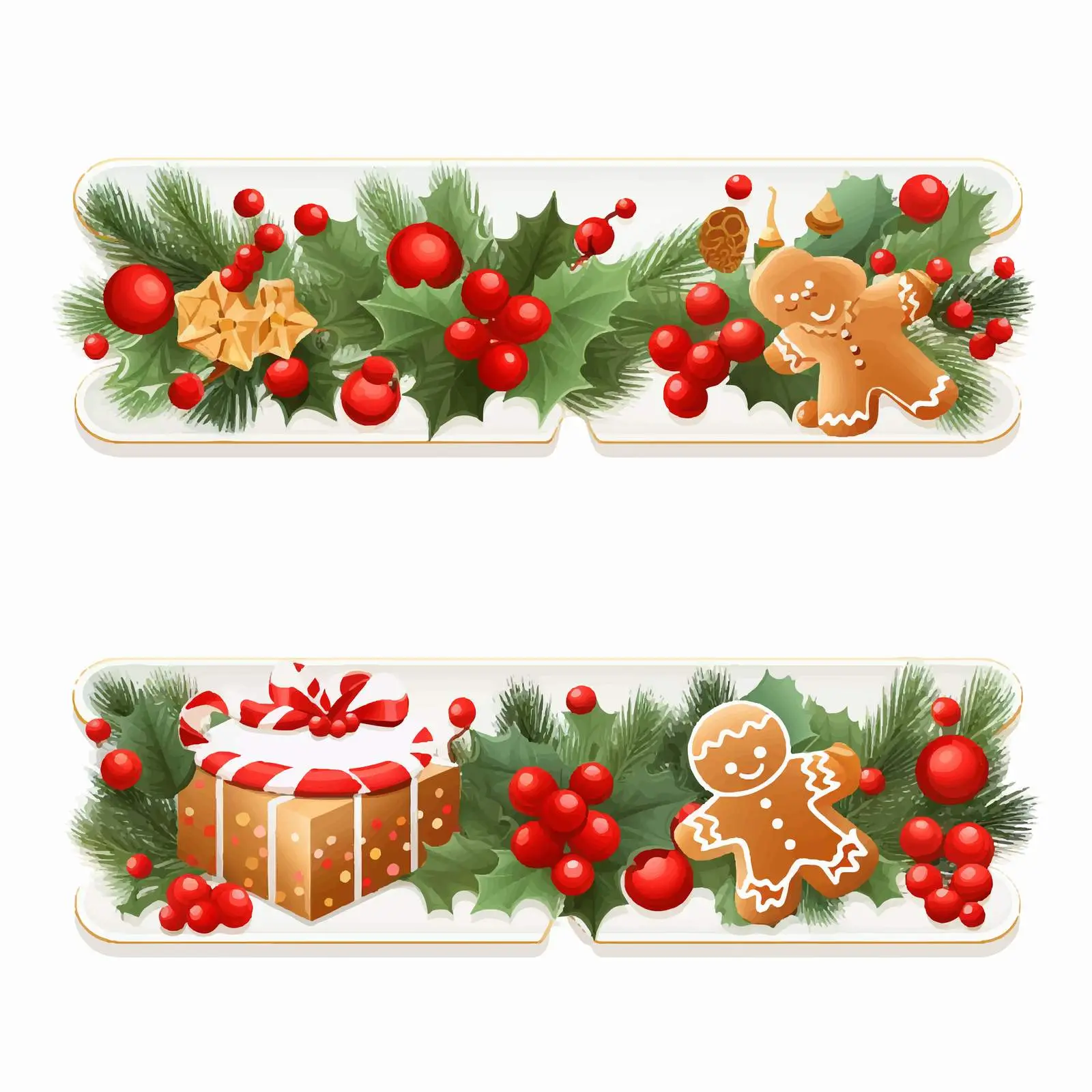 Merry Christmas and Happy Holidays Banner — free download from Dotvec