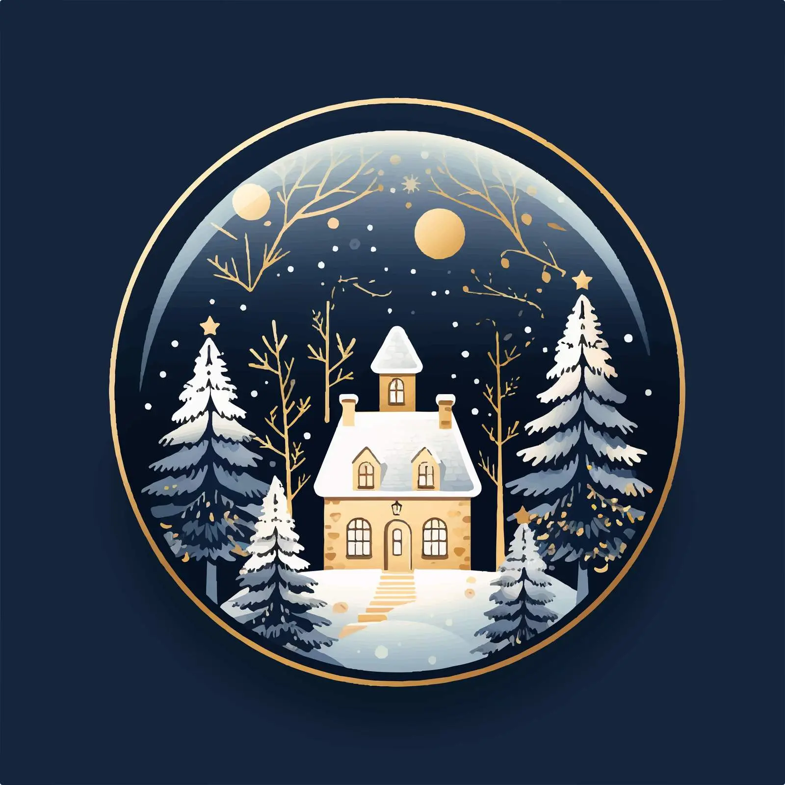 Festive Christmas and New Year Greeting Card Template — free download from Dotvec