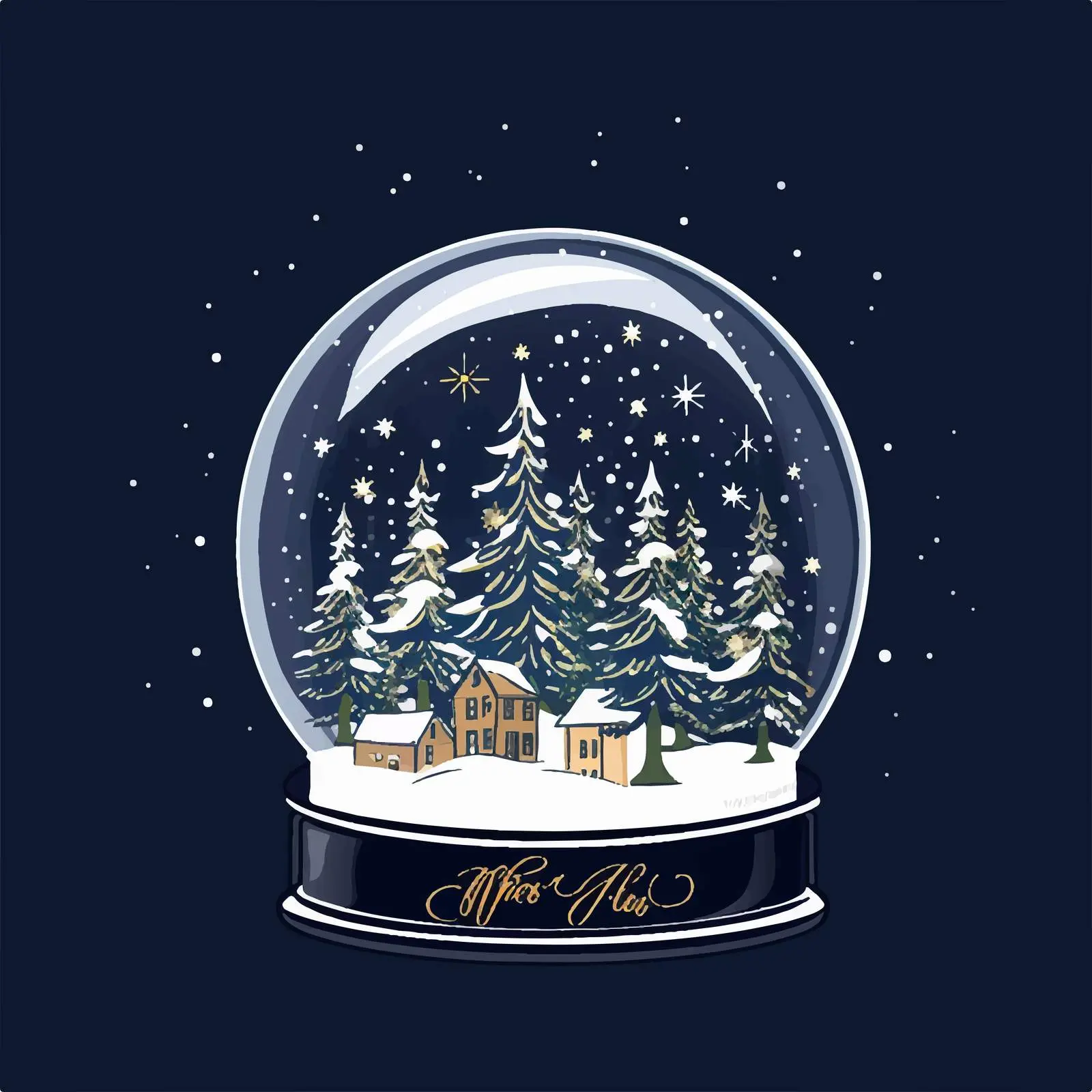 Merry Christmas and Happy New Year Card Template — free download from Dotvec