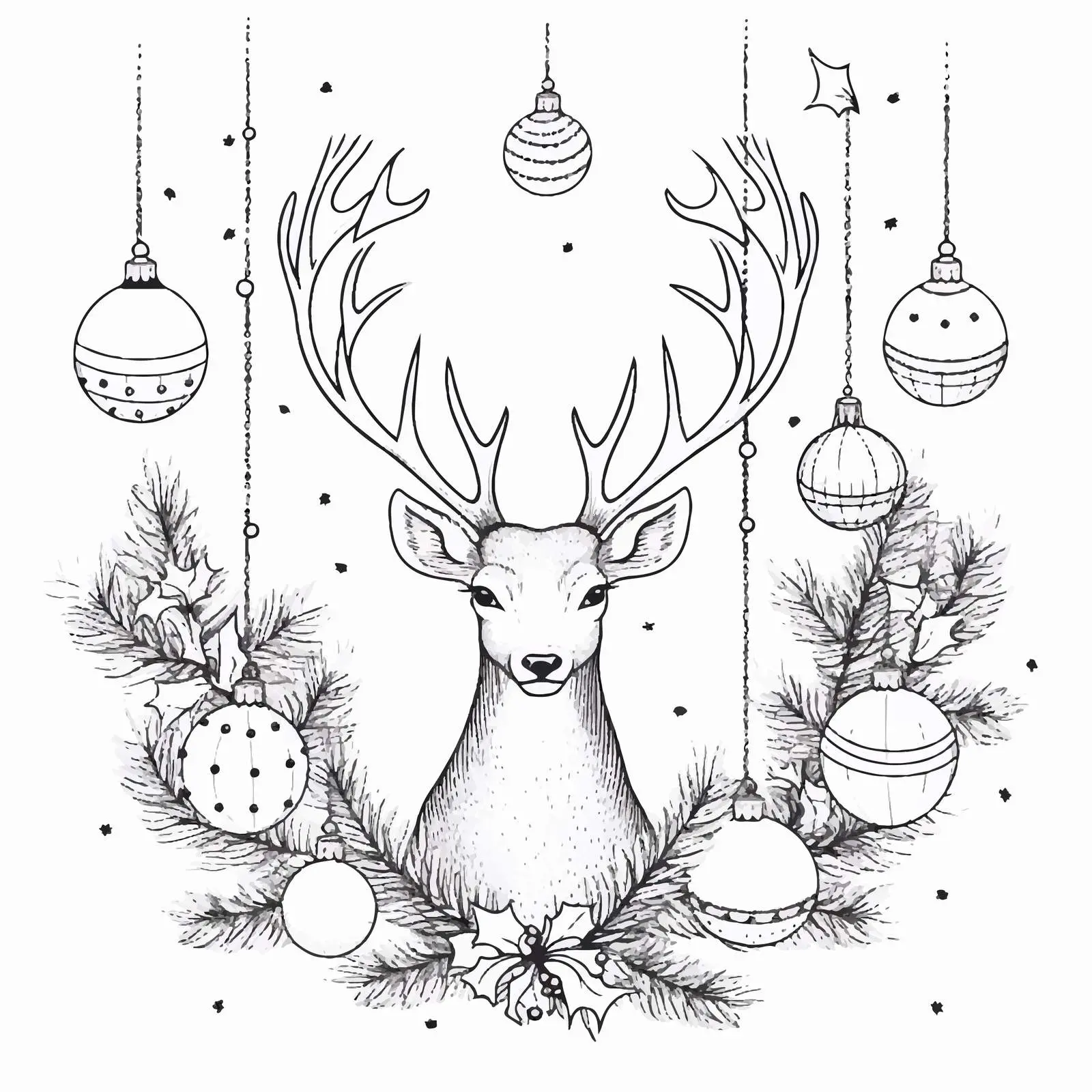 Christmas and New Year Greeting Card Template — free download from Dotvec