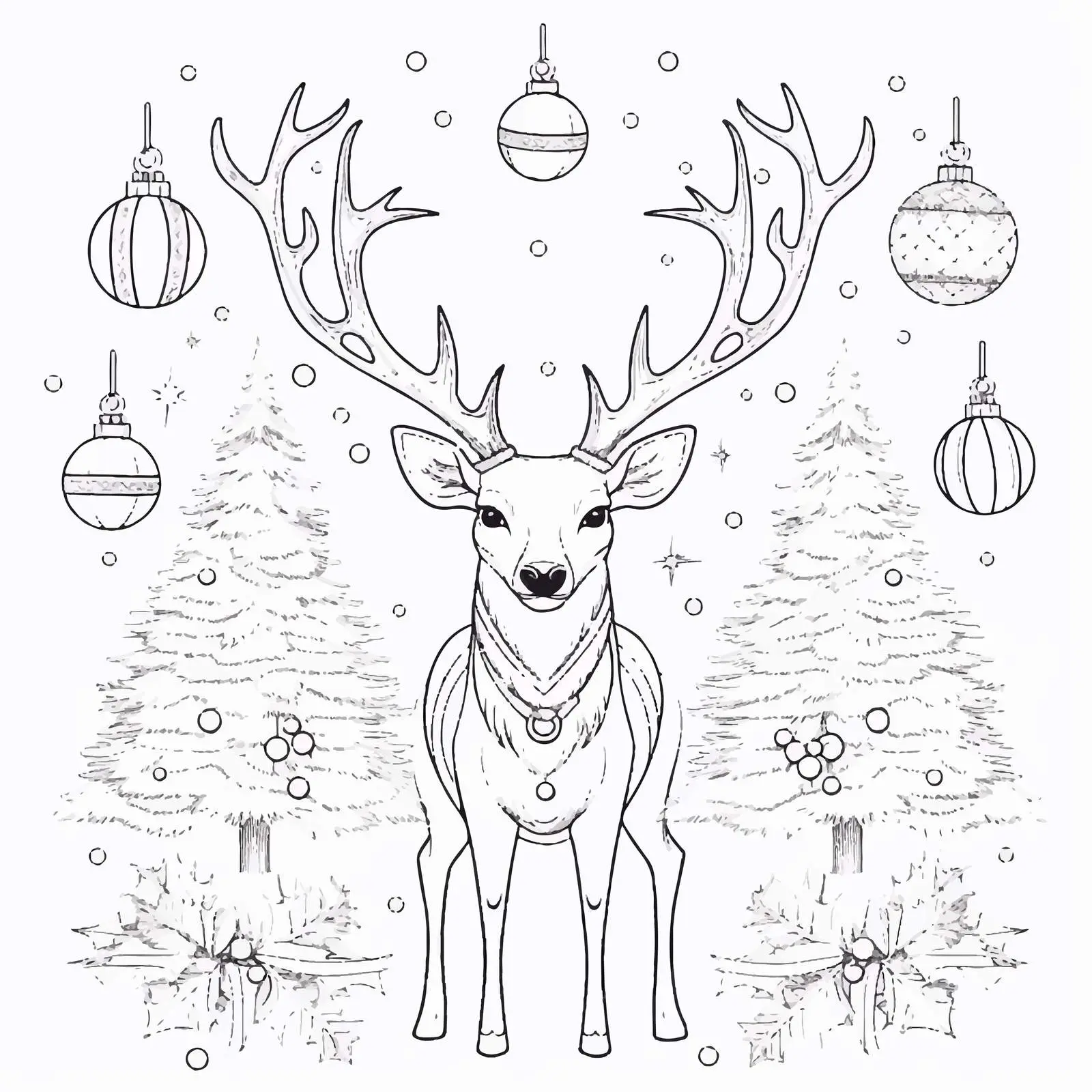 Christmas and New Year Greeting Card Template — free download from Dotvec