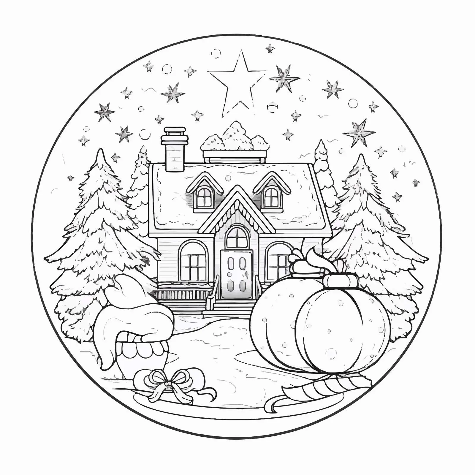 Merry Christmas and Happy New Year Postcard Template — free download from Dotvec