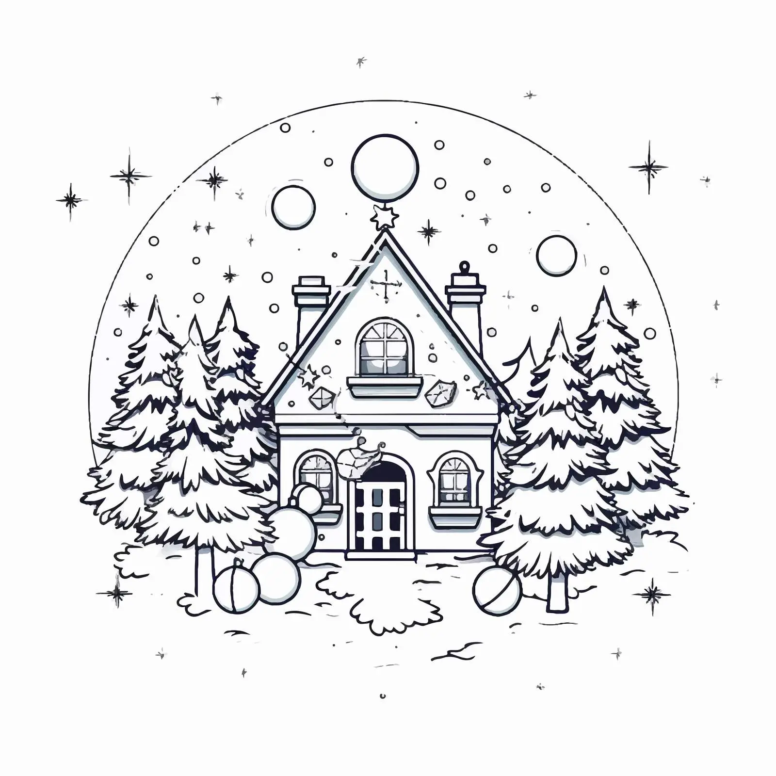 Merry Christmas and Happy New Year Postcard Template — free download from Dotvec