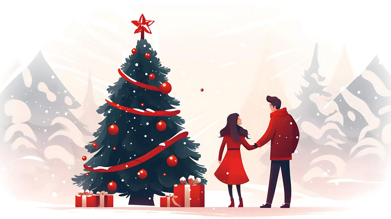 Festive Christmas Cartoon Illustration — free download from Dotvec