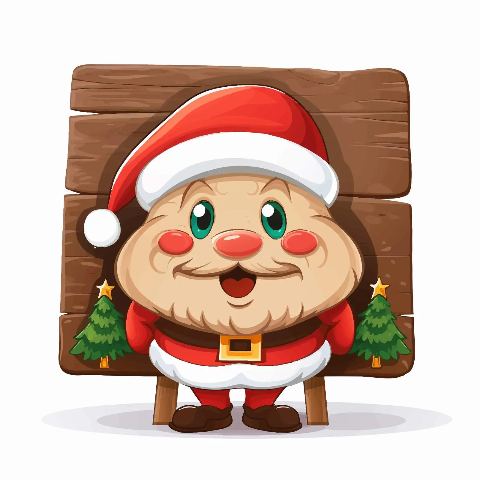 Merry Christmas Font Logo on Wooden Board — free download from Dotvec