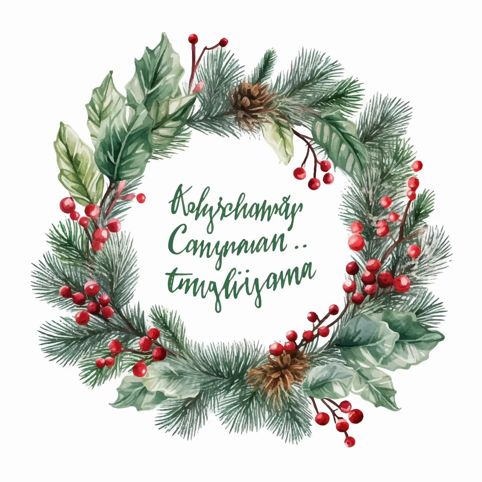 Elegant Merry Christmas Inscription Vector — free download from Dotvec