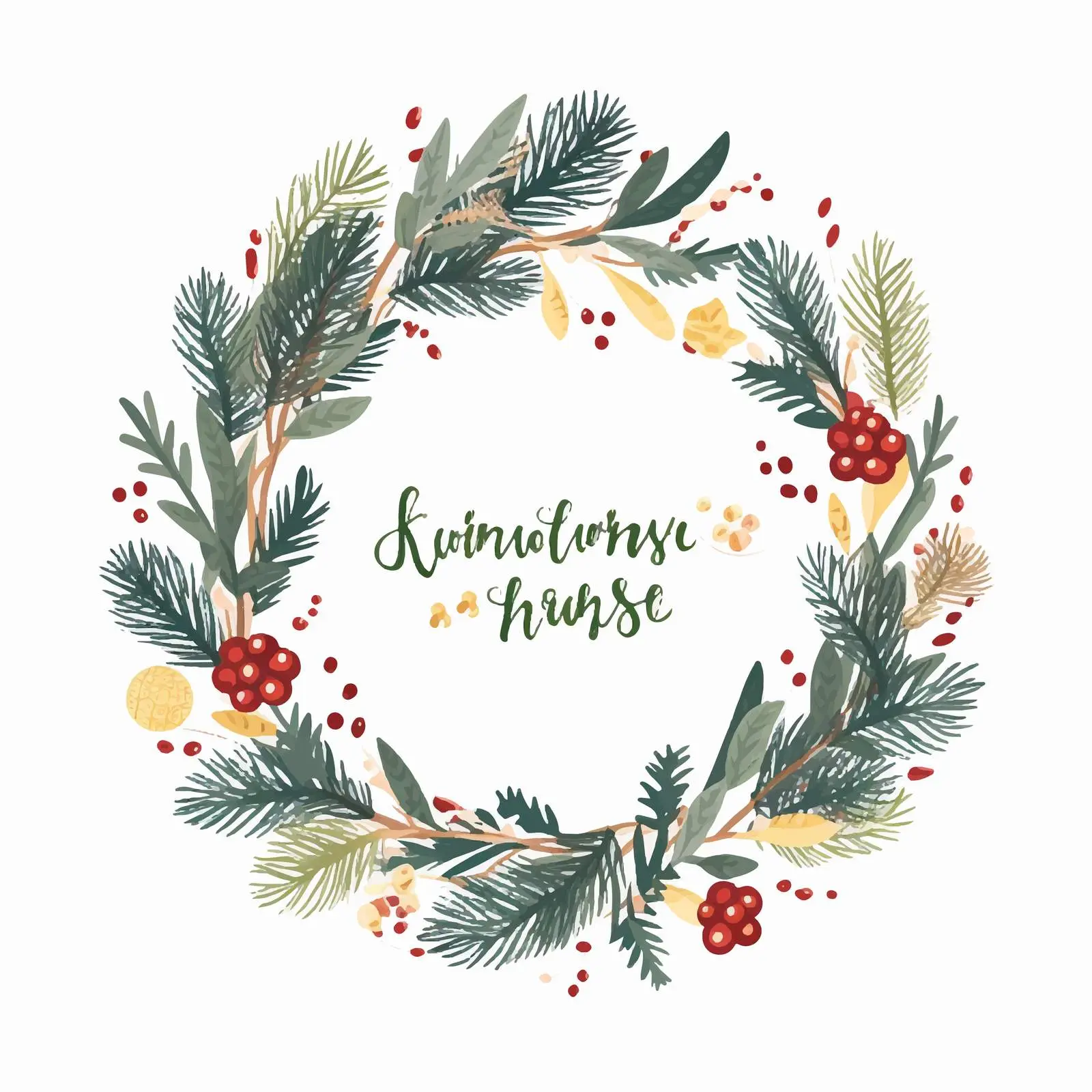 Elegant Christmas Inscription Vector Design — free download from Dotvec