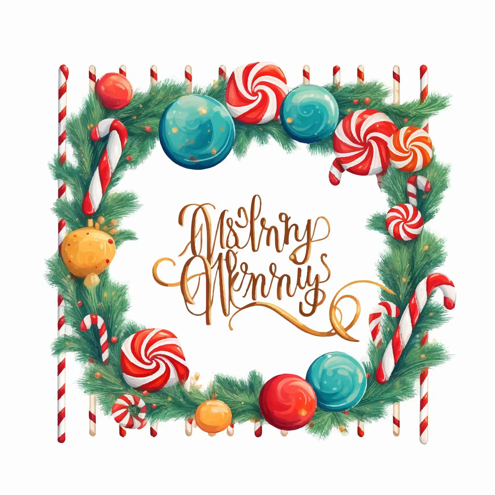 Elegant Cursive Merry Christmas Wish Vector — free download from Dotvec