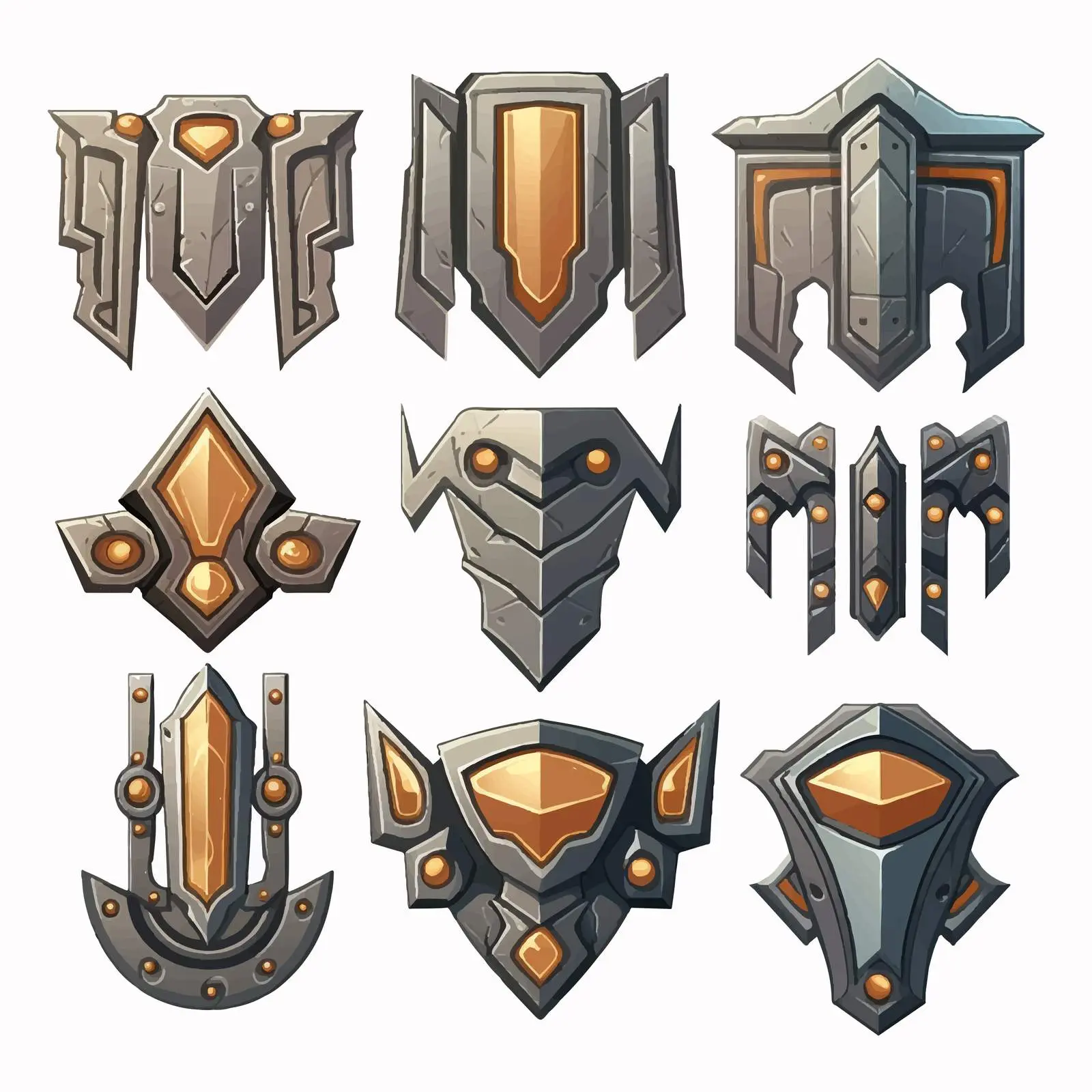 Cartoon Metal Design Vector Illustration — free download from Dotvec