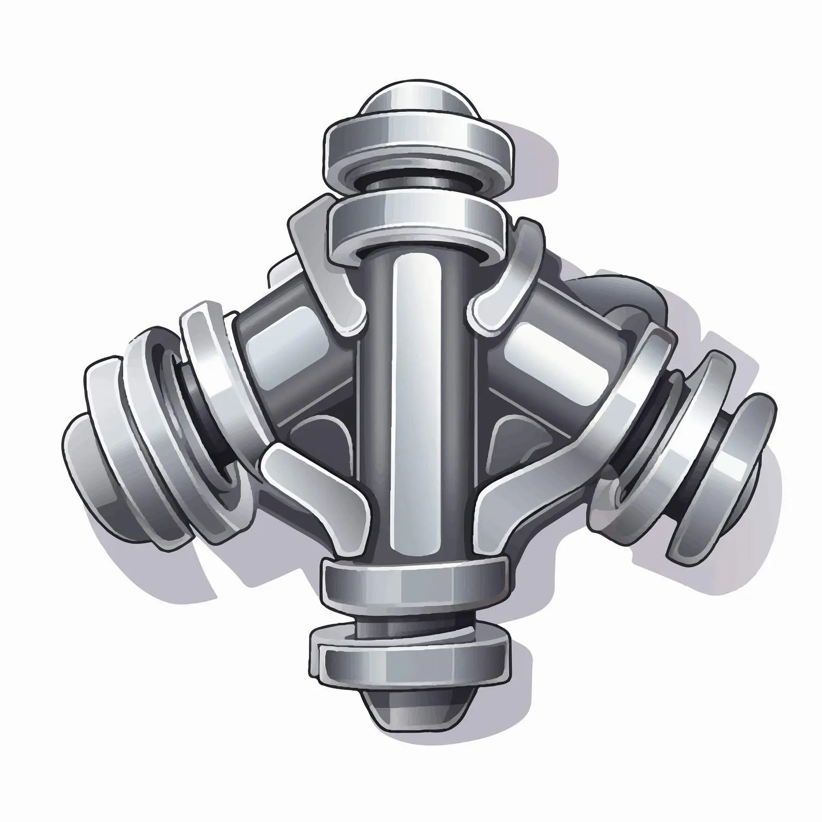 Cartoon Metal Design Vector Illustration — free download from Dotvec