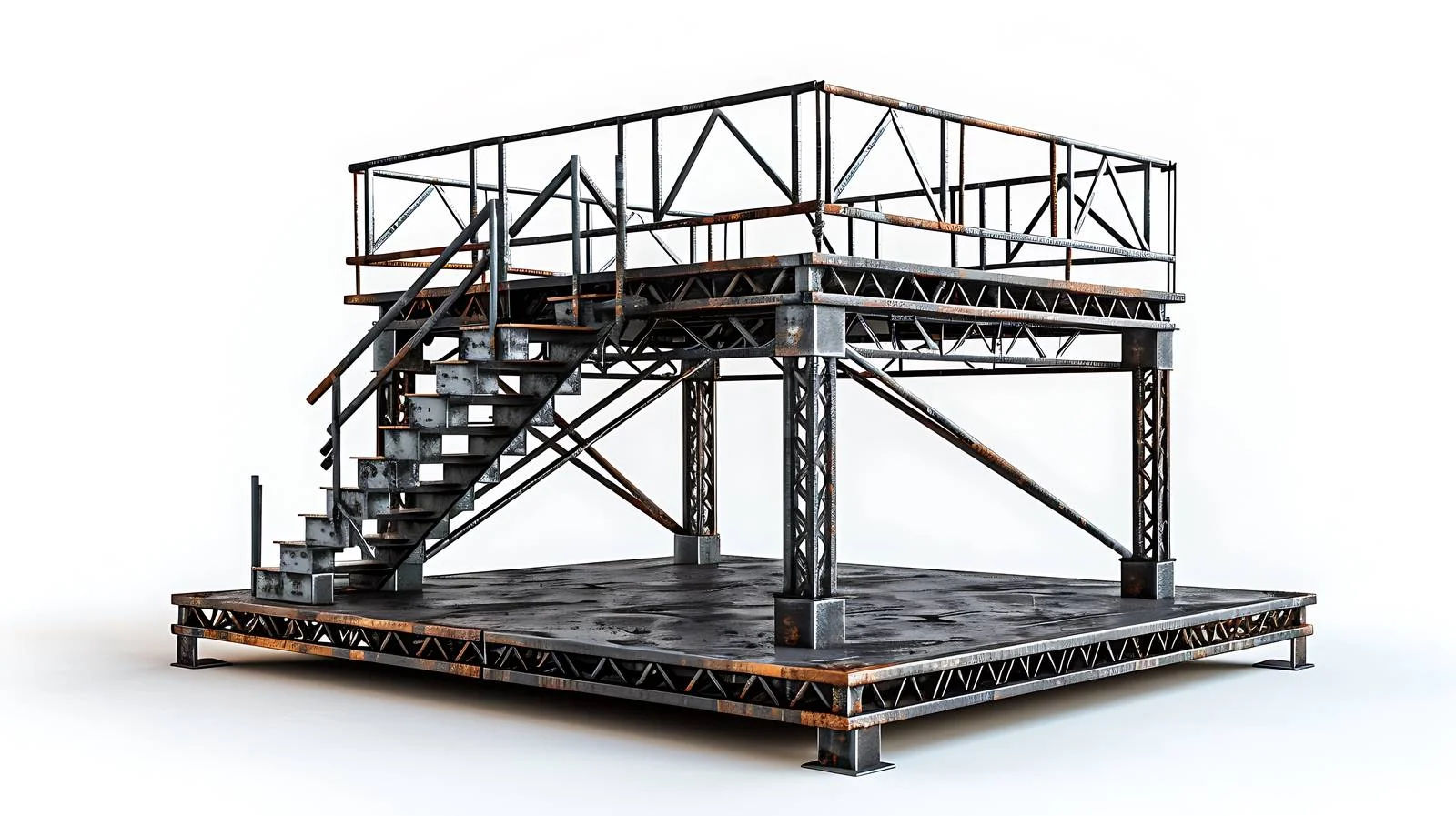 Stacked Metal Stage Parts — free download from Dotvec