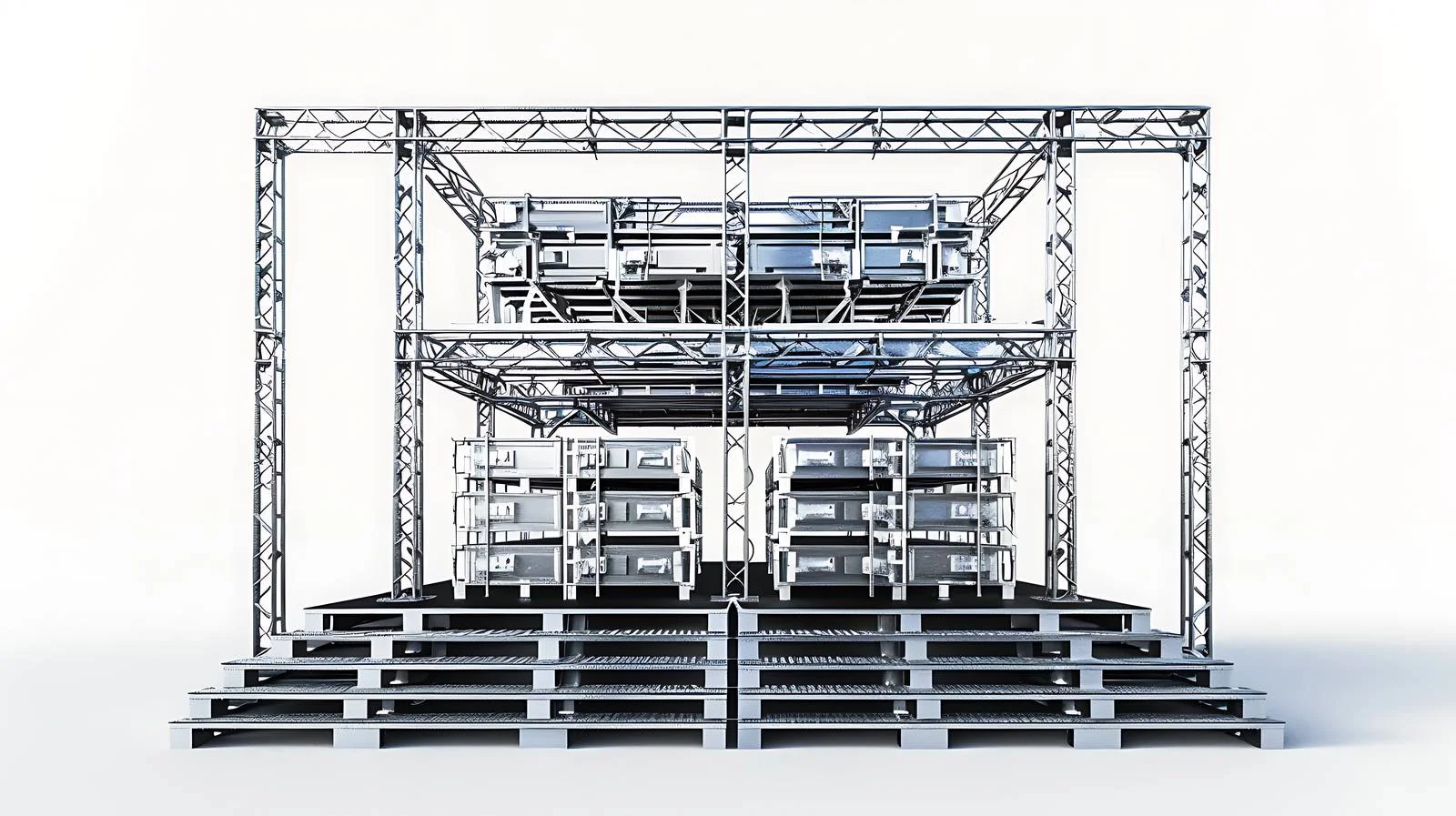 Stacked Metal Stage Parts — free download from Dotvec