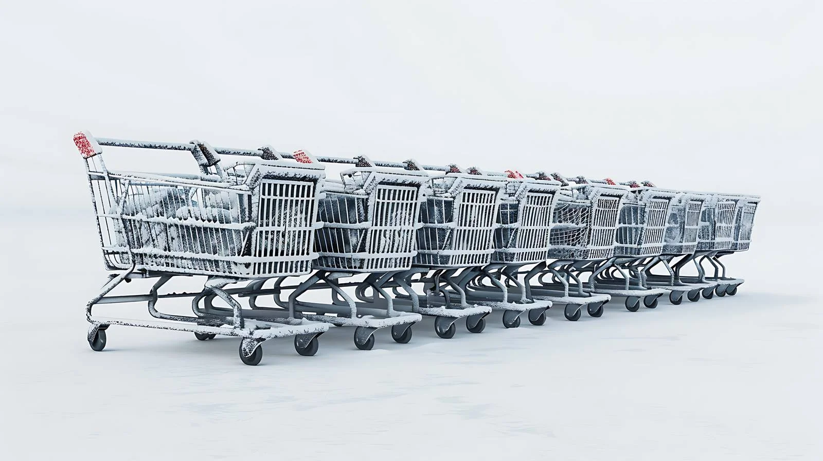 Metal Shopping Carts Outside Covered Supermarket — free download from Dotvec