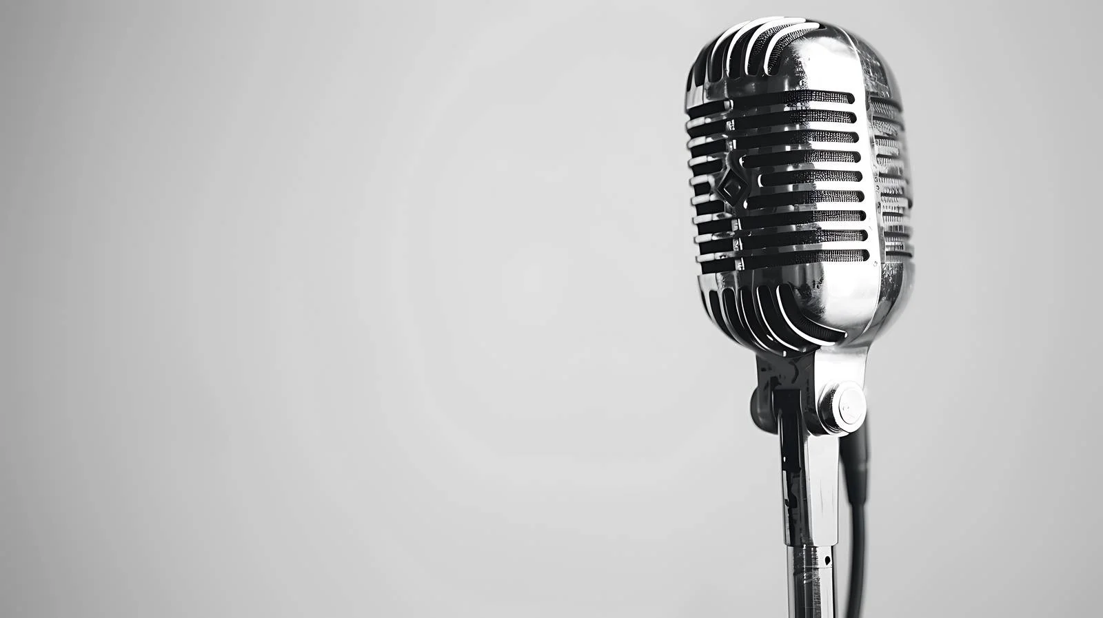 Close-Up Microphone with Music Theme Border — free download from Dotvec