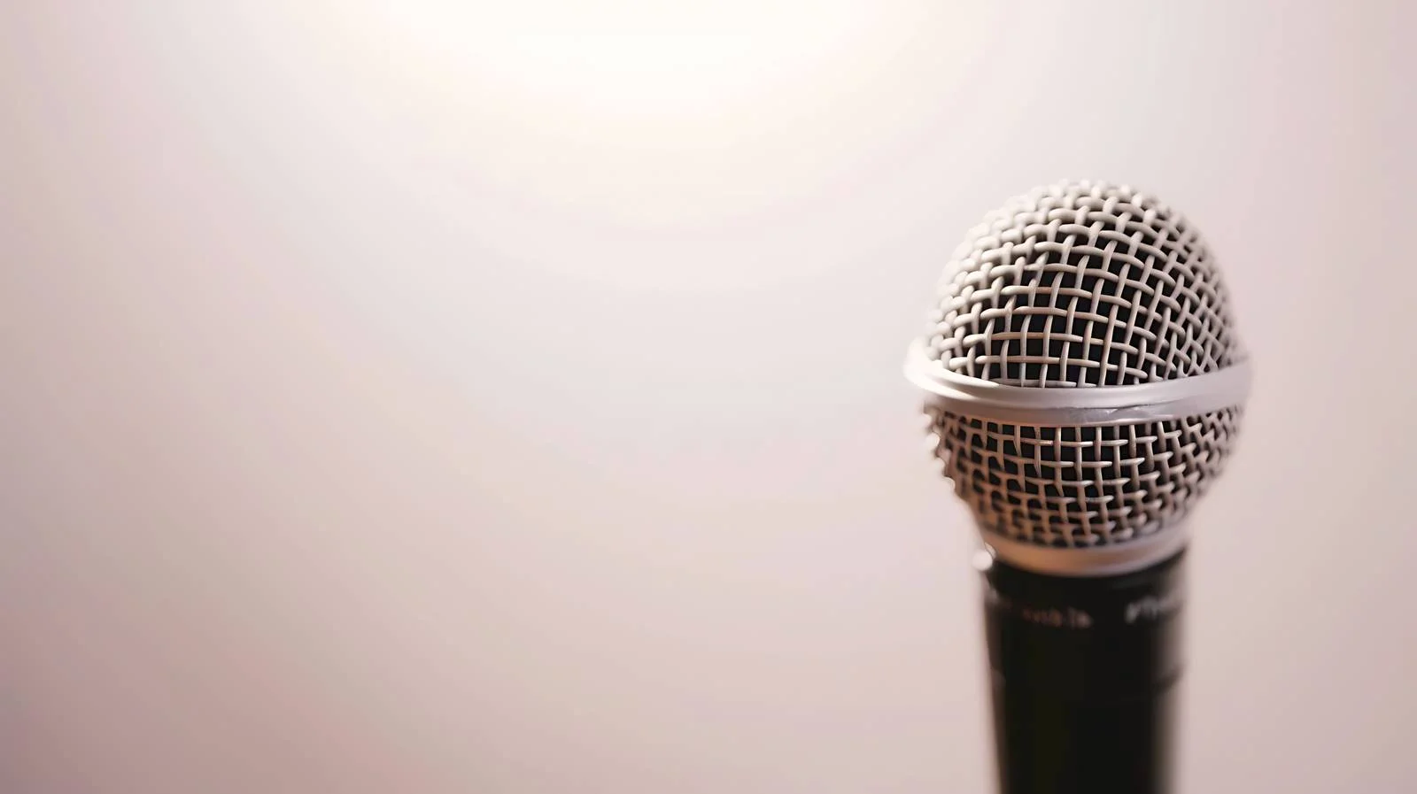 Professional Mic Closeup with Music Theme — free download from Dotvec