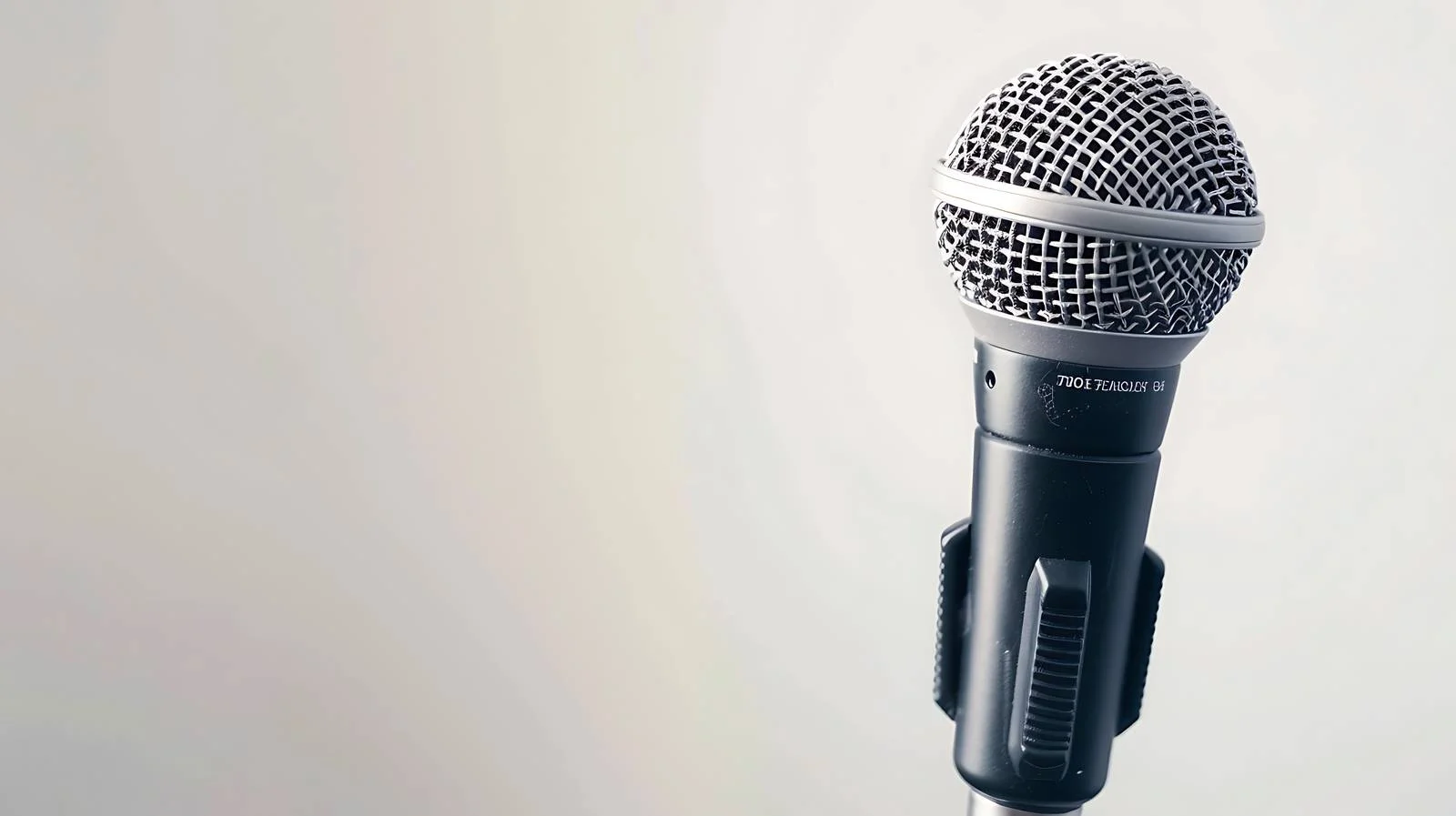 Detailed Mic Closeup on Musical Backdrop — free download from Dotvec