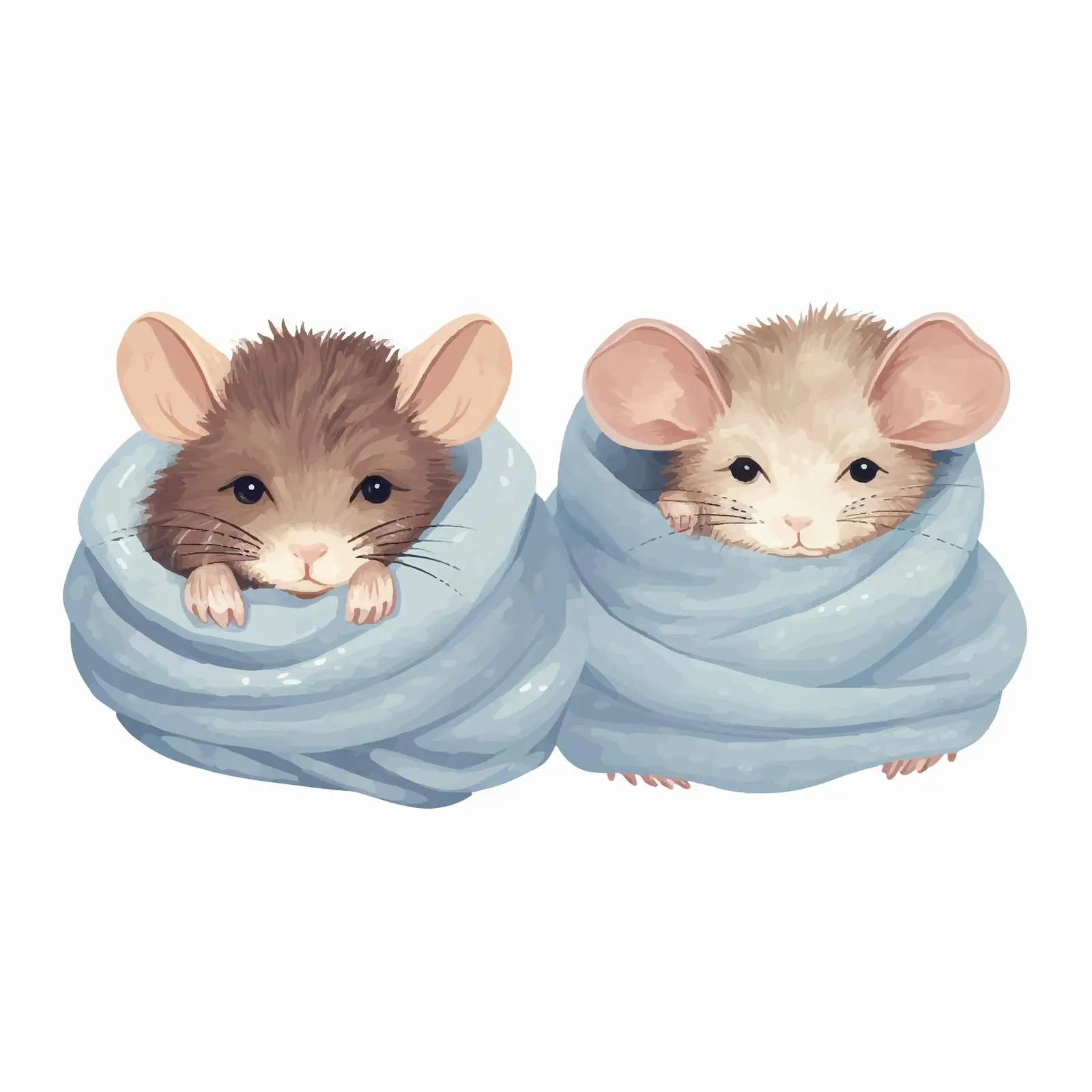 Top View Cartoon Mice Vector Illustration — free download from Dotvec