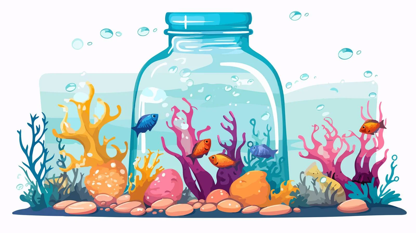 Micro Plastic Vector Illustration — free download from Dotvec