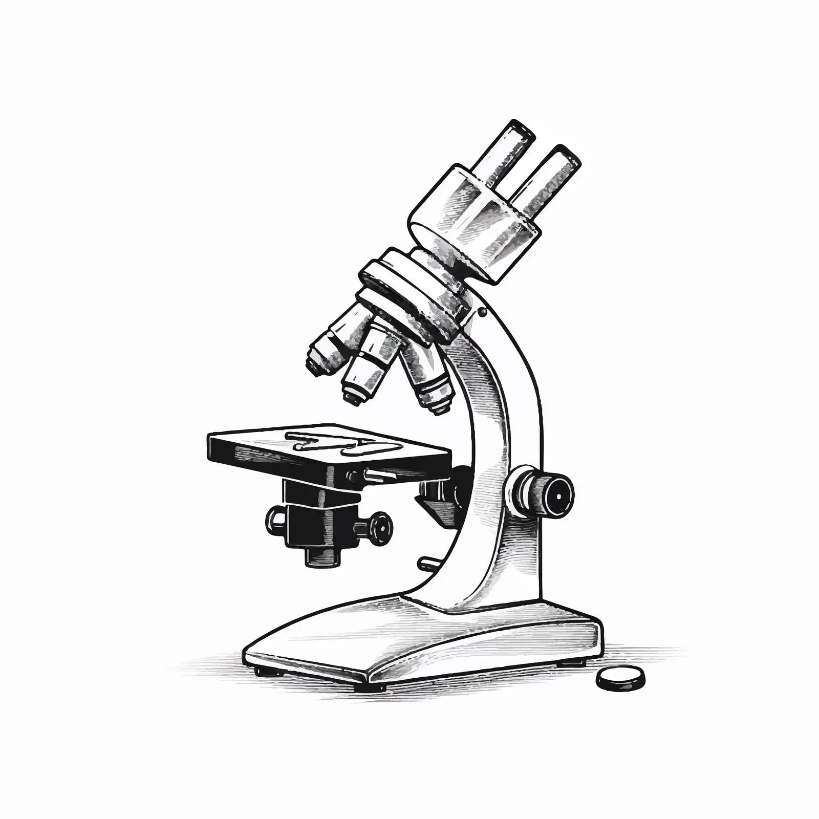 Cartoon Microscope Vector Illustration — free download from Dotvec