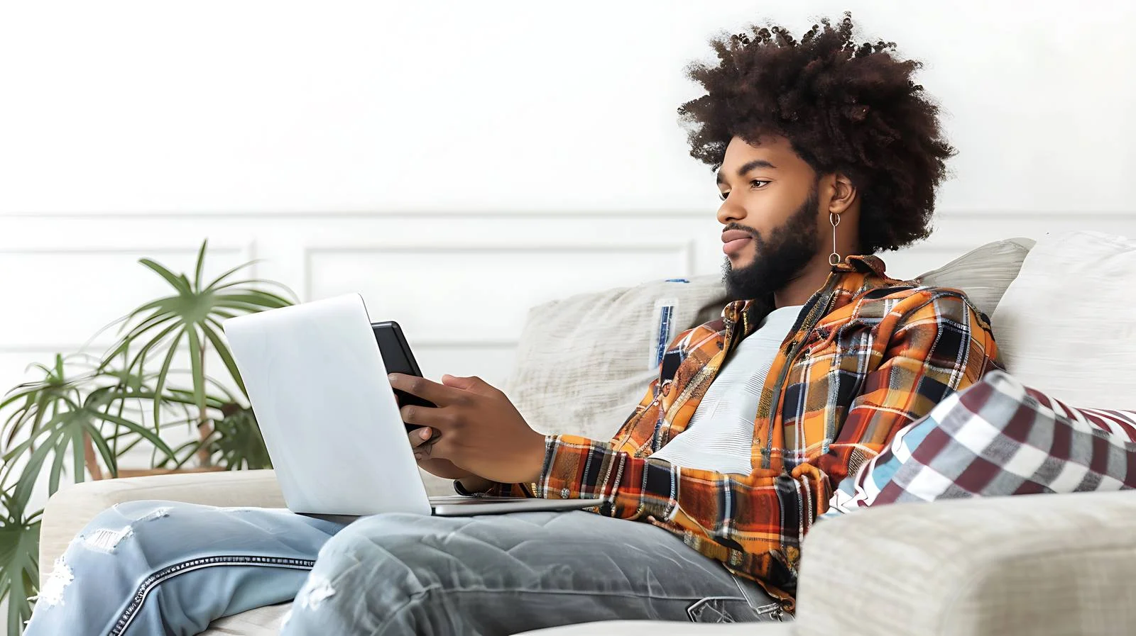 Focused Professional Making Phone Call — free download from Dotvec