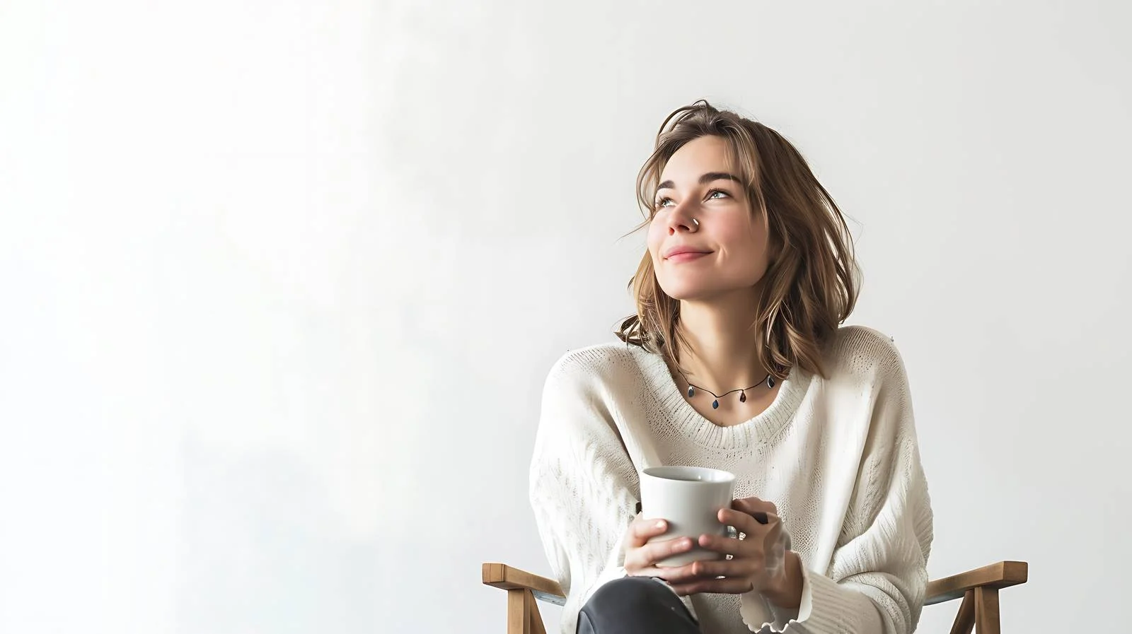 Focused Woman Enjoying Coffee Break — free download from Dotvec