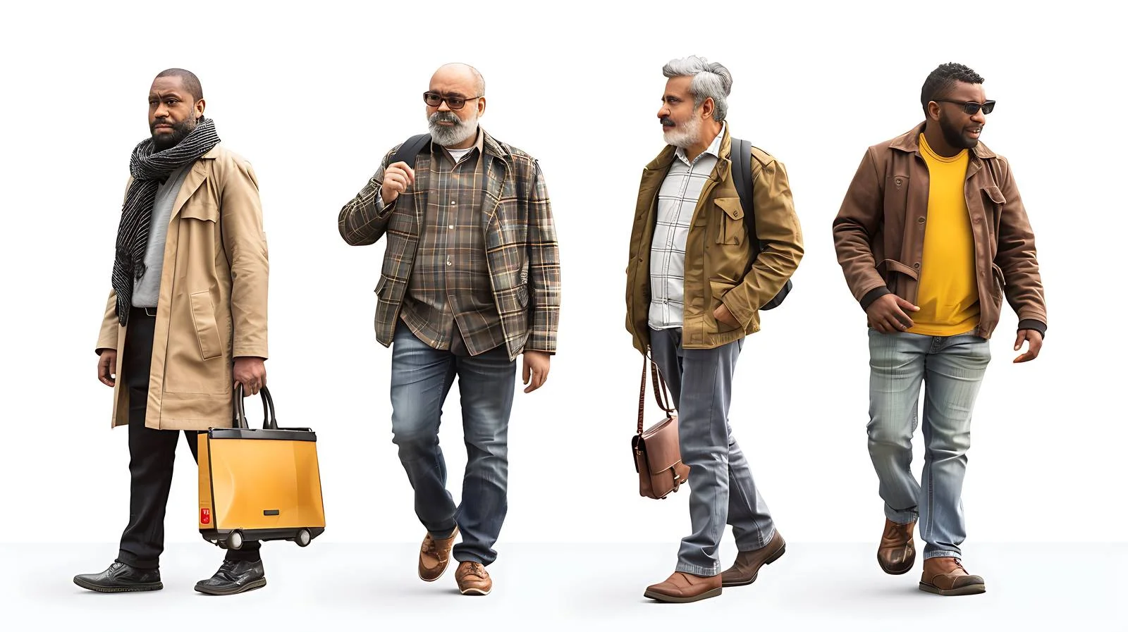 Middle-Aged Men Waiting for Taxi — free download from Dotvec