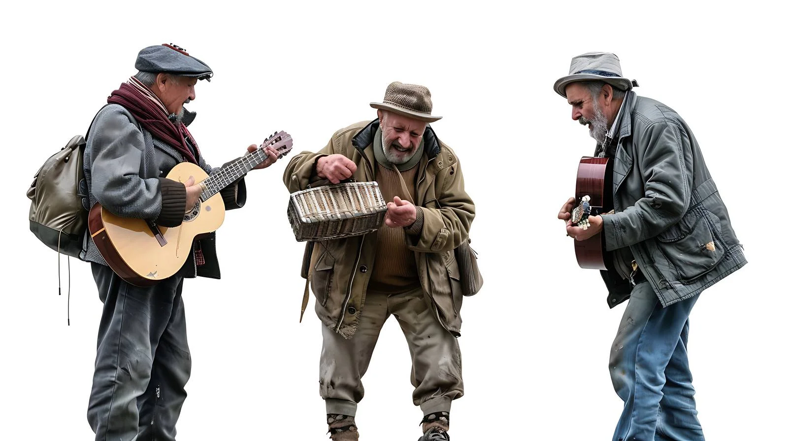 Middle-aged Men Street Performance — free download from Dotvec