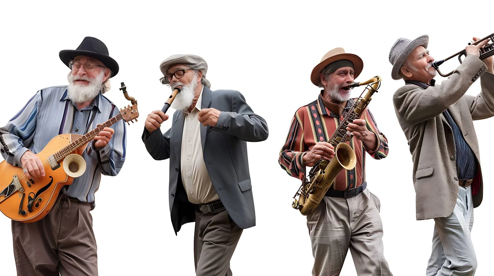 Middle-aged Men Street Performance — free download from Dotvec