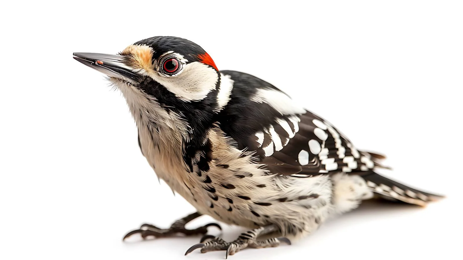 Middle Spotted Woodpecker Perched Outdoors — free download from Dotvec