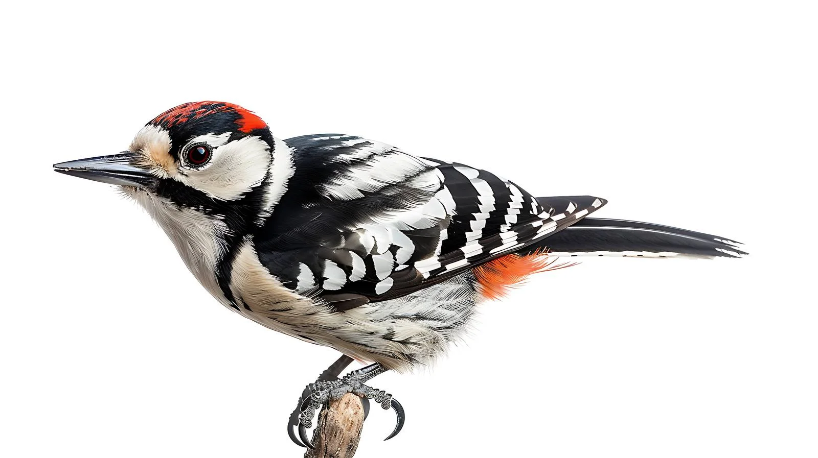Middle Spotted Woodpecker on Isolated Background — free download from Dotvec