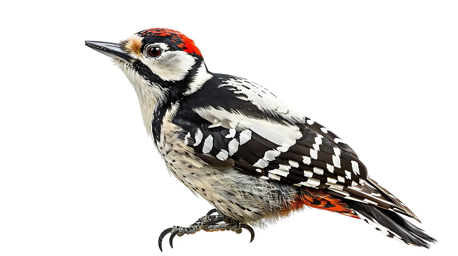 Elegant Middle Spotted Woodpecker Isolated — free download from Dotvec