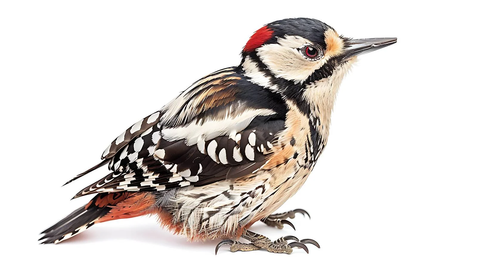 Isolated Middle Spotted Woodpecker Bird — free download from Dotvec