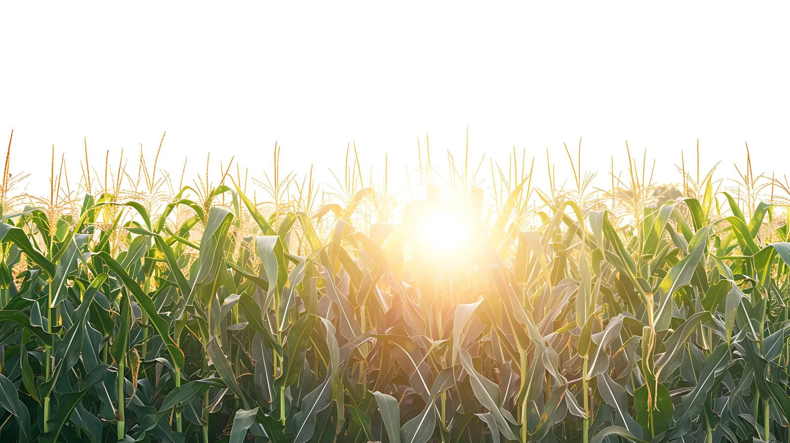 Vibrant Midwestern Cornfield at Sunset — free download from Dotvec