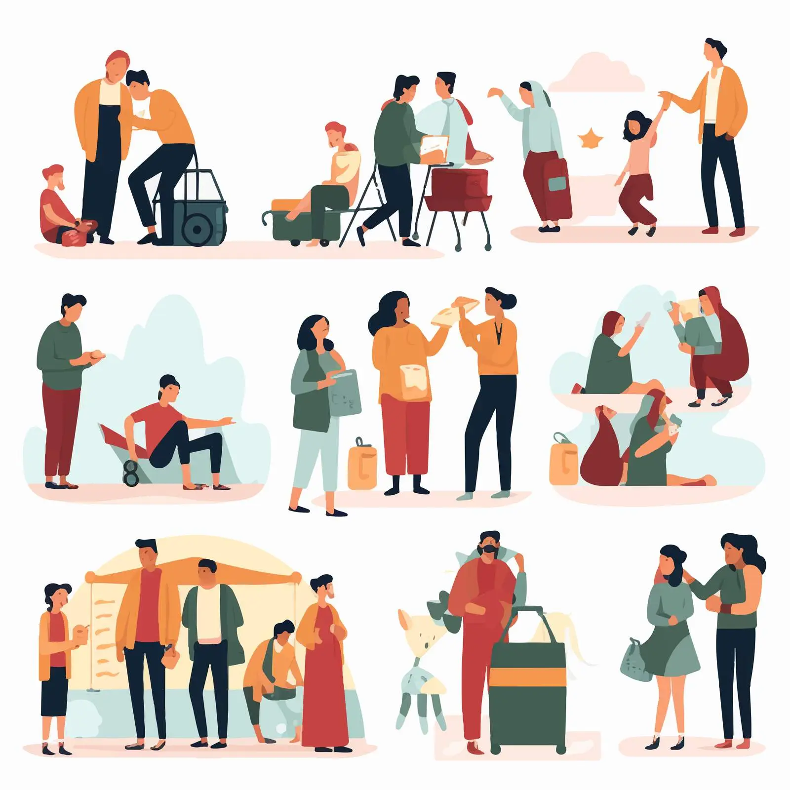 People Choosing a Country for Migration – free migration image from Dotvec