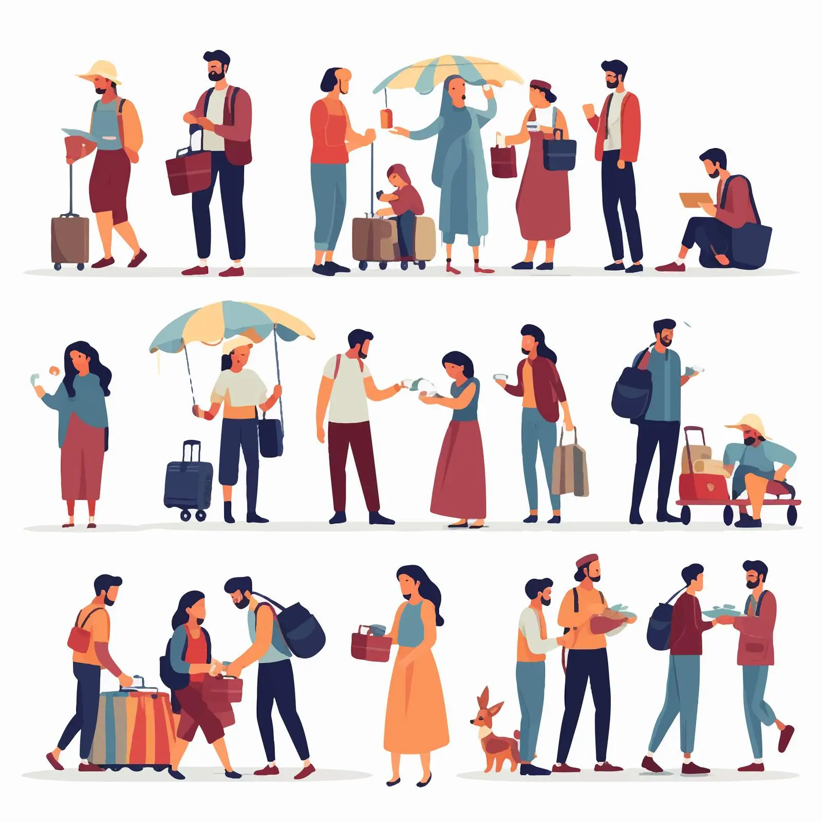 People Choosing Country for Migration Vector – free migration image from Dotvec