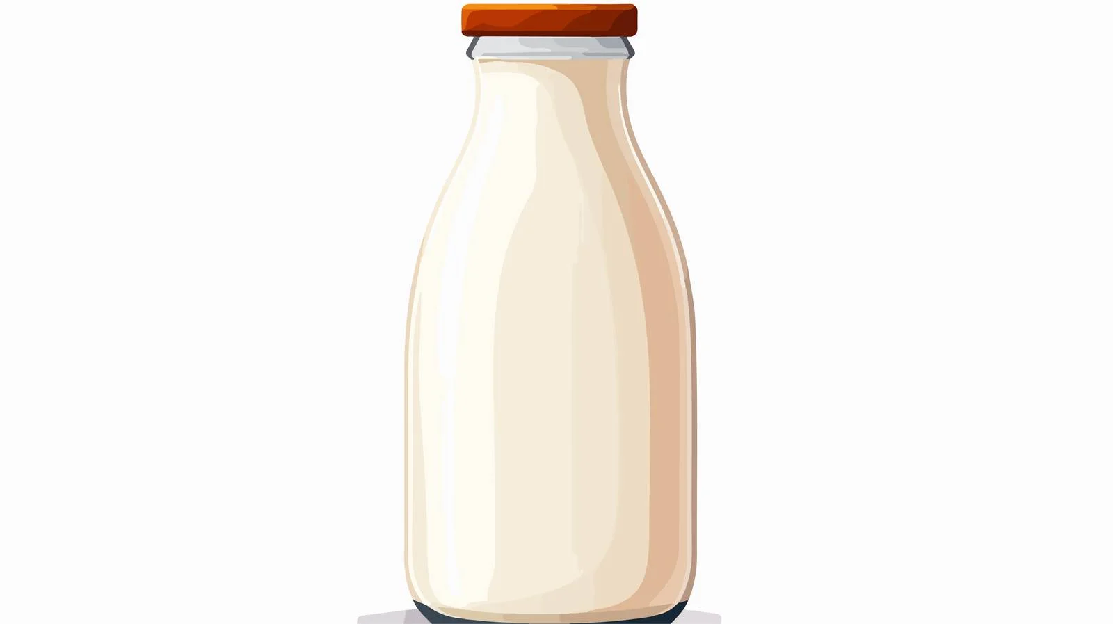 Whimsical Milk Bottle Cartoon Illustration — free download from Dotvec