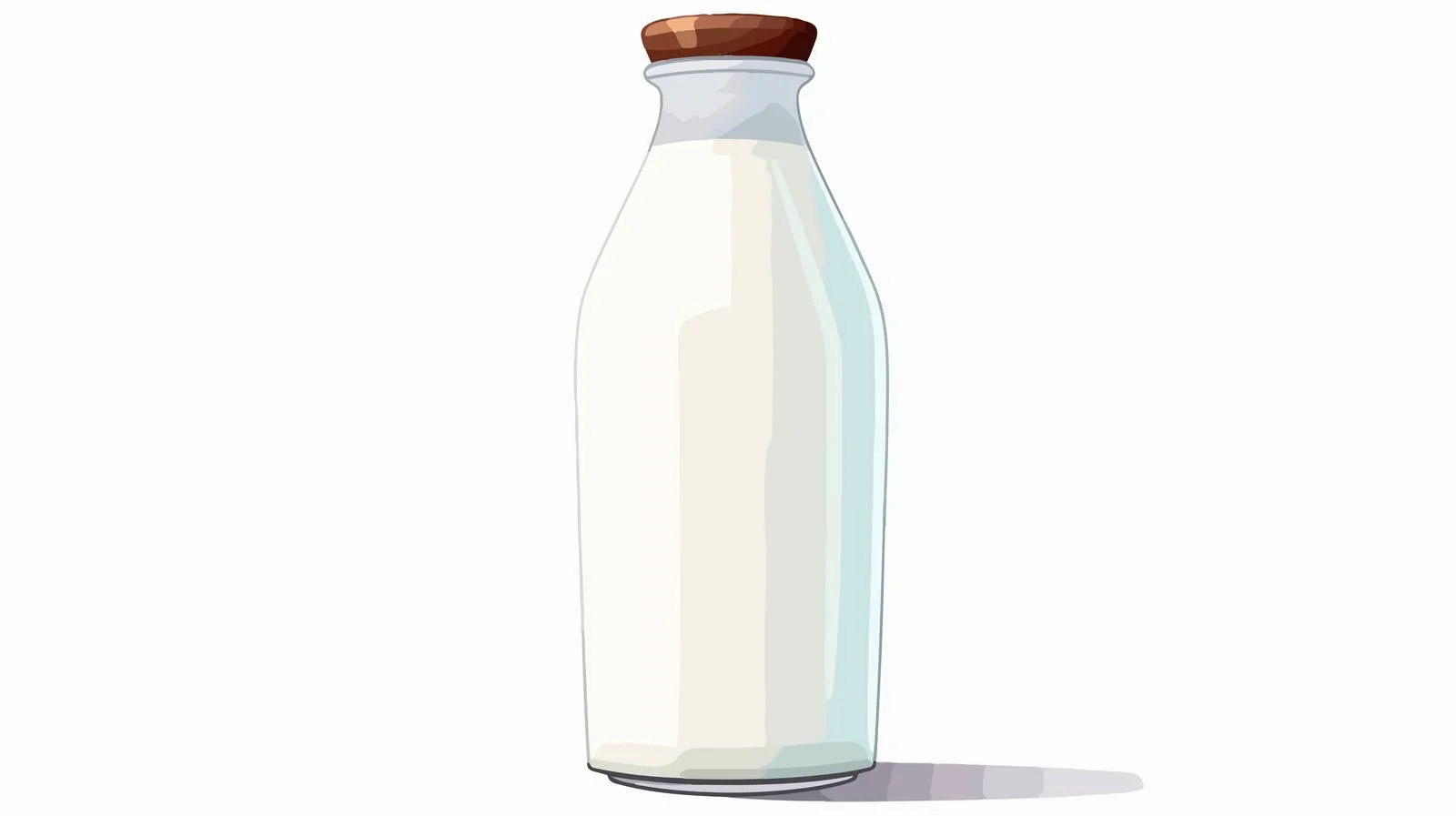 Cartoon Milk Bottle Illustration — free download from Dotvec