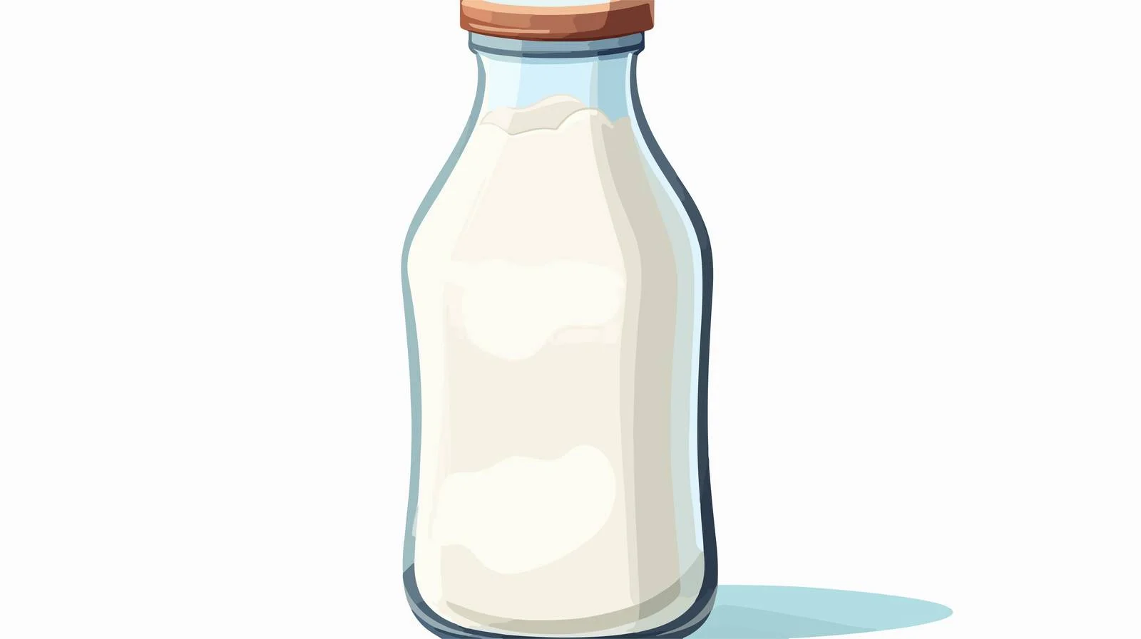 Cheerful Milk Bottle Cartoon Character Vector — free download from Dotvec
