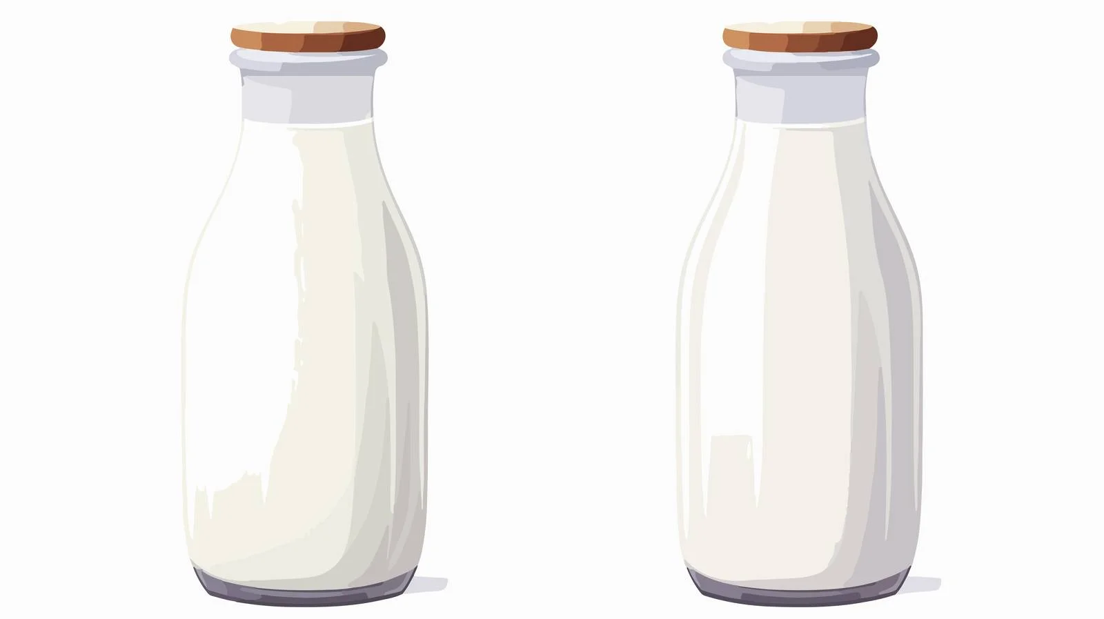 Milk Bottle Cartoon Character Vector — free download from Dotvec