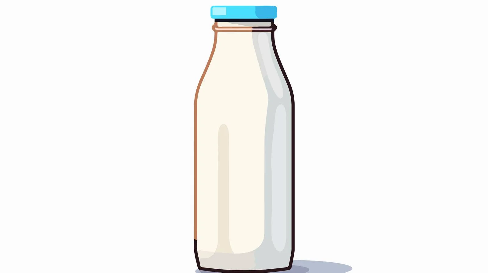 Cartoon Milk Vector Illustration — free download from Dotvec