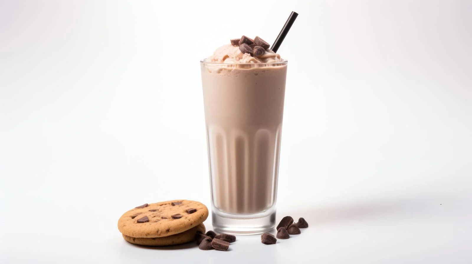 Decadent Chocolate Smoothie Milkshake with Cookies — free download from Dotvec
