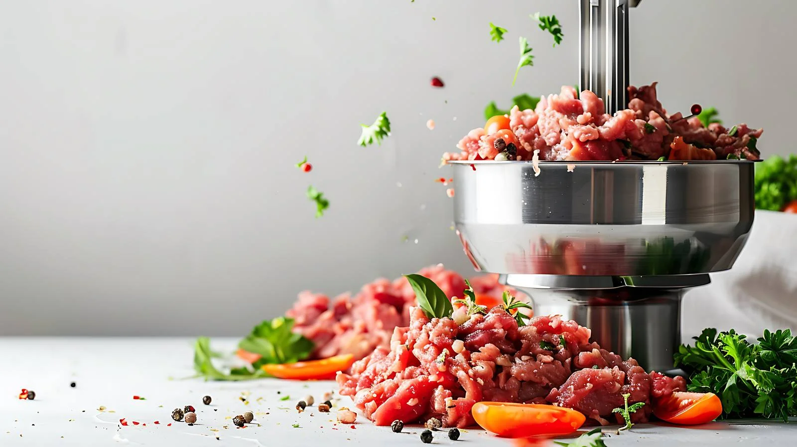 Modern Electric Grinder Processing Minced Meat — free download from Dotvec